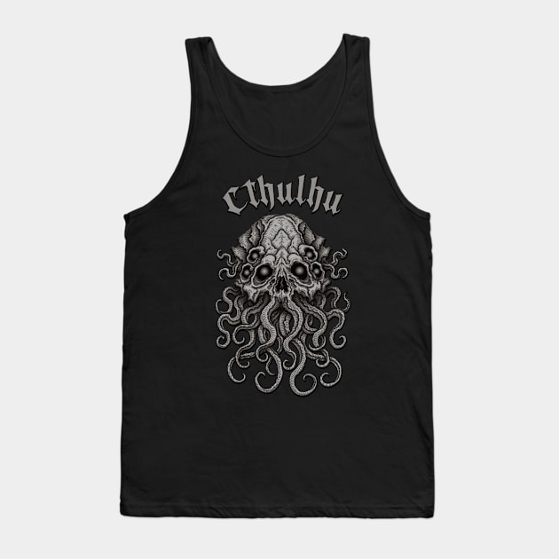 Skull of Cthulhu - Azhmodai 22 Tank Top by azhmodai